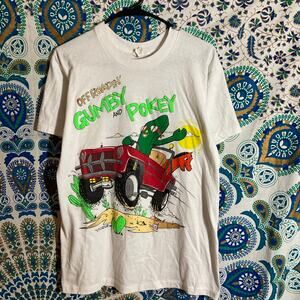 Vintage 1985 Gumby And Pokey Off Roadin Shirt